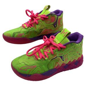 Puma MB.01 LaMelo Inverse Toxic Mens 8.5 Ball Shoes Neon Athletic Inverse Toxic